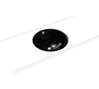 Kaldewei Classic lavabo 42x42 cm ronde sous plan noir 910006003701