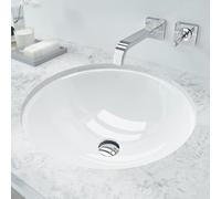 Kaldewei Classic Kaldewei 910006003001 d = 42cm, avec trop-plein, sans trou pour robinetterie, blanc effet perlant