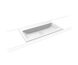Kaldewei Cono bassin 901706033001 3081, 90x50x1.4cm nacré blanc, 3 trous de coulée