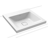 Kaldewei Cono lavabo 50x50 cm carrée à poser blanc 908306003001