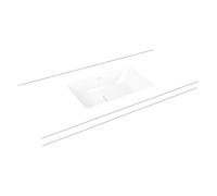 Kaldewei Cono lavabo 56.9x38.2 cm rectangulaire sous plan blanc brillant 902306003001
