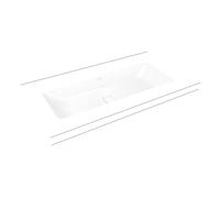 Kaldewei Cono lavabo 86.9x38.2 cm rectangulaire sous plan blanc brillant 902406003001