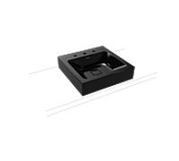Kaldewei Cono lavabo 908406033701 50x50cm, sans trop - plein, 3 trous de coulée, l' effet de la perle noire