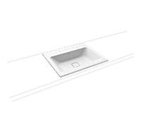 Kaldewei Cono lavabo à encastrer 901606033711 3080, 60x50cm, effet perlant blanc alpin mat, sans trop-plein, 3 trous taraudés