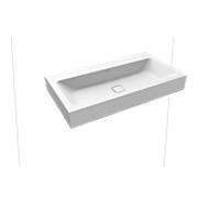Kaldewei Cono lavabo mural 902606003711 3090, 90x50x12cm, effet perlant blanc alpin mat, sans trop-plein, sans trou pour le robinet