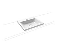 Kaldewei Lavabo à poser CONO 3083 600×500×40 mm avec trou taraudé 1 place