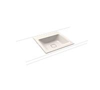 Kaldewei Cono vasque à encastrer 908206013231 3075, 50x50cm, effet pergamon nacré, sans trop-plein, 1 trou pour robinet