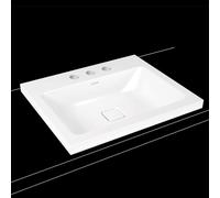 Kaldewei Cono Lavabo Ã poser Cono 3083 600x500x40 mm, ExÃ©cution: avec 3 trous taraudÃ©s - 901906033001
