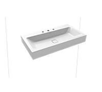 Kaldewei Cono vasque murale 902606033001 3090, 90x50x12cm, effet perlant blanc, 3 trous robinetterie