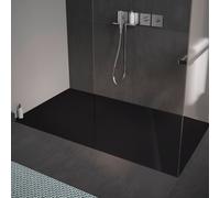 Kaldewei Conoflat zone de douche 466630023701 100x140cm, effet perle antidérapant complet, noir