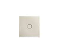 Kaldewei Conoflat zone de douche 465648042728 100x100cm, avec support, Secure Plus, crème coquillage mat