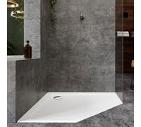 Kaldewei Cornezza douche 459248040711 100x100x2,5cm, avec support, blanc alpin mat
