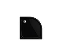 Kaldewei douche Zirkon 456848040701 90x80x3,5cm, avec support, noir