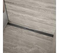 Kaldewei Caniveaux de douche Flowline Zero 2402, longueur 150 cm, graphite brossé