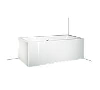 Kaldewei MEISTERSTÜCK CONODUO 1703-4080 Badewanne 201540801001 180x80cm, links, Perl-Effekt, Spezial-Ablaufgarnitur, Invisible Grip, glänzend, alpinweiß