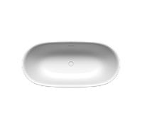 Kaldewei MEISTERSTÜCK OYO DUO 1050-4032 Baignoire 205043501001 163x77cm, insonorisée, bonde émaillée, trop-plein, poignée invisible, brillant, blanc alpin