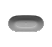 Kaldewei MEISTERSTÜCK OYO DUO Mod. 1050-4035, Baignoire en pose libre, 1630x770mm, sans trop-plein, 205043540663, Couleur: Gris froid 30