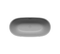 Kaldewei MEISTERSTÜCK OYO DUO Mod. 1051-4034, Baignoire en pose libre, 1730x820mm, avec trop-plein, 205143530663, Couleur: Gris froid 30