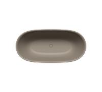 Kaldewei Meisterstück OYO DUO baignoire en îlot 1051-4035 205143540671 173 x 82 cm, sans trop-plein, gris chaud 60