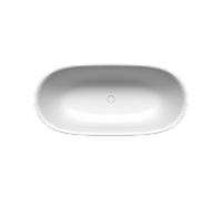 Kaldewei MEISTERSTÜCK OYO DUO Mod. 1051-4035, Baignoire en pose libre, 1730x820mm, sans trop-plein, 205143543001, Couleur: blanc alpin avec effet nacré