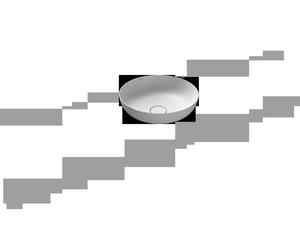 KALDEWEI MIENA cuvette de lavabo, 3181,autour de, sans trop-plein, diamètre 380mm, 0, 909406003711, Couleur: Blanc alpin mat avec effet nacré
