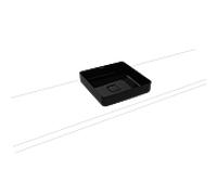Kaldewei MIENA cuvette de lavabo, 3184, 400x400 mm, sans trop-plein, 0, 909506003701, Couleur: Noir avec effet nacré