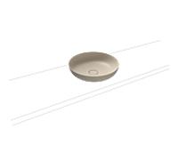 KALDEWEI MIENA Vasque de lavabo 3180, ronde, sans trop-plein, diamètre 450 mm, 909306003661, Couleur: Beige chaud 20 avec effet perlÃ©