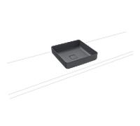 Kaldewei Miena vasque 909506003665 3184, 40 x 40 cm, cool grey 70, sans trop-plein, sans trou pour robinetterie, insonorisation