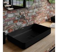 Kaldewei Miena cuvette de lavabo, 3185, 580x380 mm, sans trop-plein, 909506000, Coloris: Gris froid 90 avec effet perlÃÂ© - 909606003667