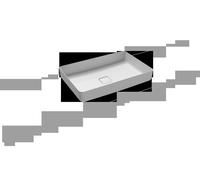 Kaldewei Vasque à poser Miena 580x380 mm sans trop-plein Blanc alpin effet nacré 909606003001