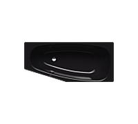 Baignoire Gain de Place Kaldewei Mini 1570x750x420mm rétrécie à gauche 832 Noir 224800010701
