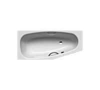 Baignoire Gain de Place Kaldewei Mini Star 1570x750x420mm rétrécie droiteManhattan, trous pour po...