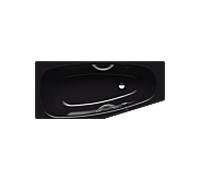 Kaldewei Mini star baignoire droite 224734013701 157x75 / 50cm, effet perlant antidérapant, noir