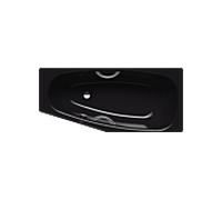 Kaldewei Mini star bath left 225334010701 157x70 / 47.5cm, full anti-slip, noir