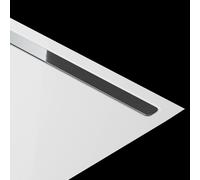 Kaldewei NEXSYS, panneau de design, pour receveur de douche de 90 cm, 687771240986, Couleur: acier inoxydable brillant