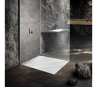 KALDEWEI NEXSYS Receveur de douche, de plain-pied, 80x80 cm, 410846300711, Couleur: Blanc alpin Mat