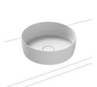 Kaldewei NUEVA vasque 3191, ronde, diamètre 380mm, sans trop-plein, 911206003711, Couleur: Blanc alpin mat avec effet nacré