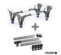 KALDEWEI Pieds de baignoire spécifiques 5032 avec rails de baignoire MEPA, 3 éléments, 581670000000+190031, 5032