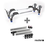 KALDEWEI Pieds de baignoire spécifiques 5037 avec rails de baignoire MEPA, 3 éléments, 583170000000+190031, 5037