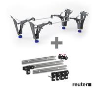 KALDEWEI Piètement de baignoire Allround 5030 avec rails de baignoire MEPA, 3 éléments, 581470000000+190031, 5030