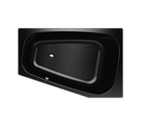 Kaldewei Plaza duo bain 237200010701 180x120 / 80cm, gauche, sans effet / antidérapant, noir