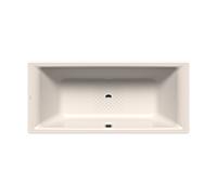Kaldewei Puro bain duo 266430003231 180x80cm, trop-plein au milieu, effet perlé antidérapant, pergamon