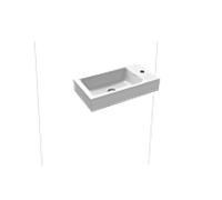 Kaldewei Puro Kaldewei -mains mural 901206303001 droit, sans trop-plein, trou pour robinet 2000 , effet perle blanche, 55x30x10cm