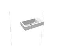Kaldewei Puro Kaldewei -mains mural 901206393716 Gauche, sans trop-plein, 1 trou pour le robinet, effet ville nacré anthracite mat, 55x30x10cm