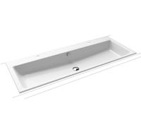 Kaldewei Puro lavabo 120x46 cm rectangulaire encastrée blanc 907106043001