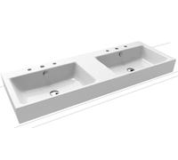 Kaldewei Puro lavabo 130x46 cm rectangulaire à poser blanc 907206053001