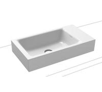 Kaldewei Puro lavabo 55x30 cm rectangulaire à poser blanc 906906003001