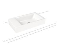 Kaldewei Puro lavabo 55x30 cm rectangulaire à poser blanc brillant 906906013001