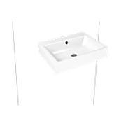 Kaldewei Puro lavabo mural 901406013716 3164, 60x46cm, ville nacré anthracite effet perlant, avec trop-plein, avec trou pour le robinet