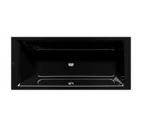 KALDEWEI Puro Next Combi, modèle 1435, baignoire rectangulaire avec zone de douche à droite, 170 x 80 cm, 143500010701, Couleur: Noir